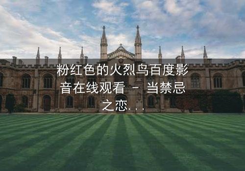 粉红色的火烈鸟百度影音在线观看 - 当禁忌之恋遇上致命背叛,你敢点开吗?